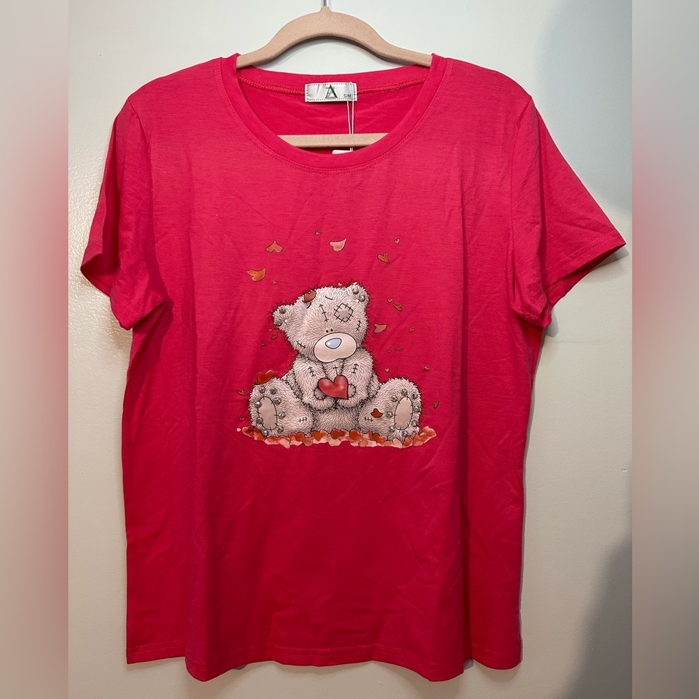 Tshirt Bear Teddy pink